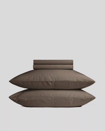 Percale Sheet Set - Warm Grey TW/XL