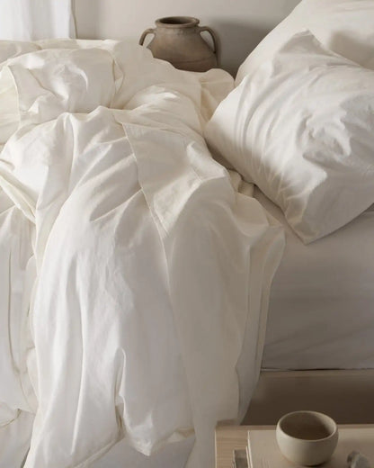 Percale Top Sheet (Cream)