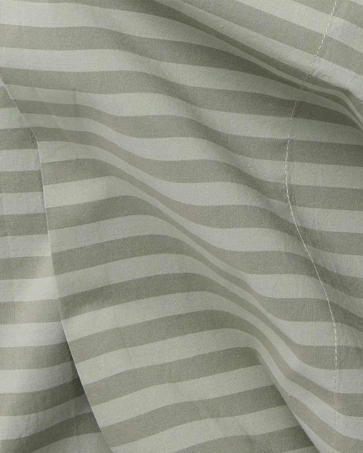 Percale Top Sheet (Moss Stripe)
