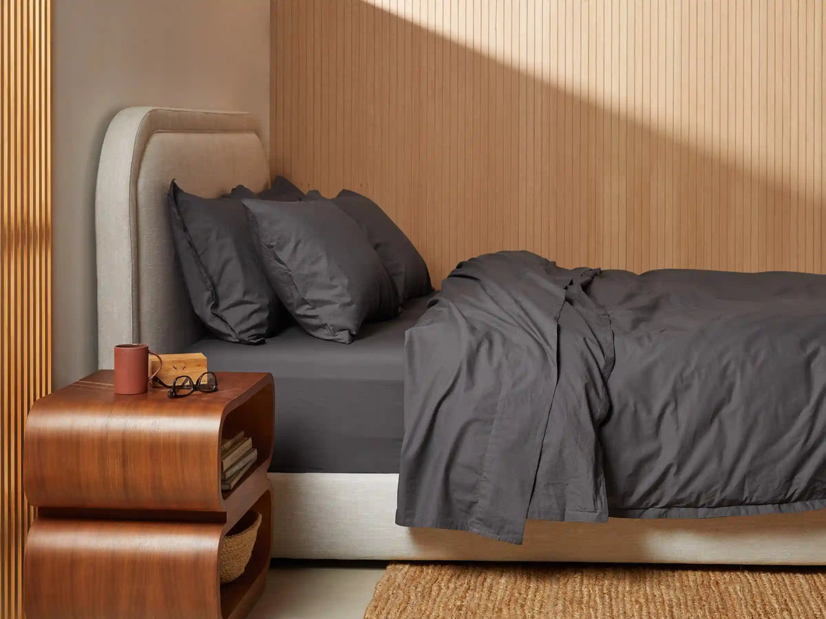Percale Top Sheet - FINAL SALE (Slate)