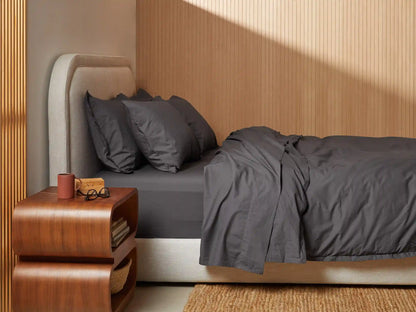 Percale Top Sheet - FINAL SALE (Slate)