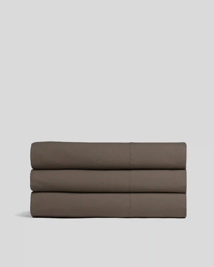 Percale Top Sheet (Warm Grey)