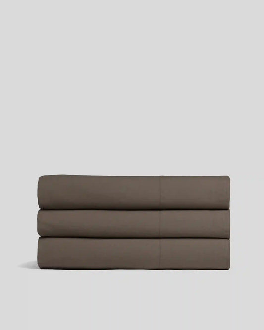 Percale Top Sheet (Warm Grey)