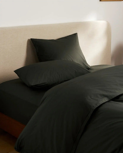 Percale Duvet Cover (Evergreen)