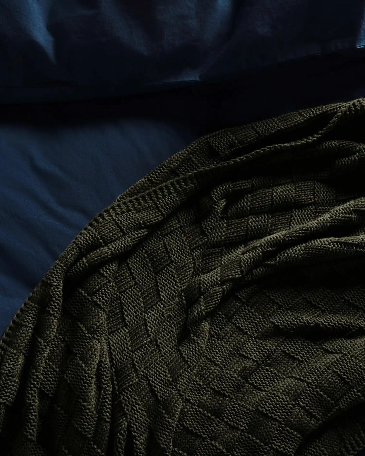 Basketweave Throw (Evergreen)