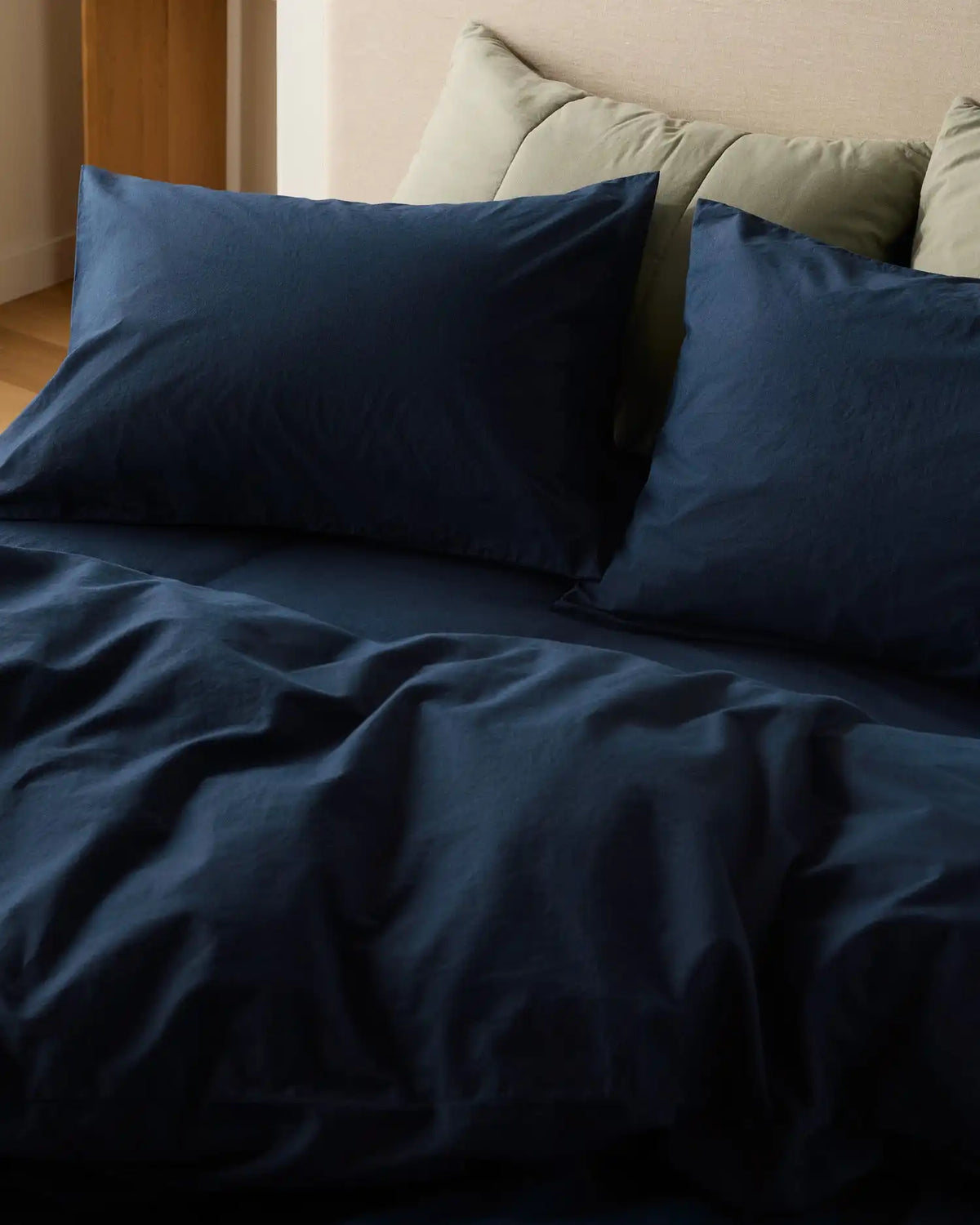 Percale Pillowcase Set (Ink)