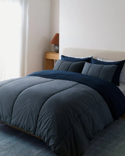 Percale Sham Set (Ink)