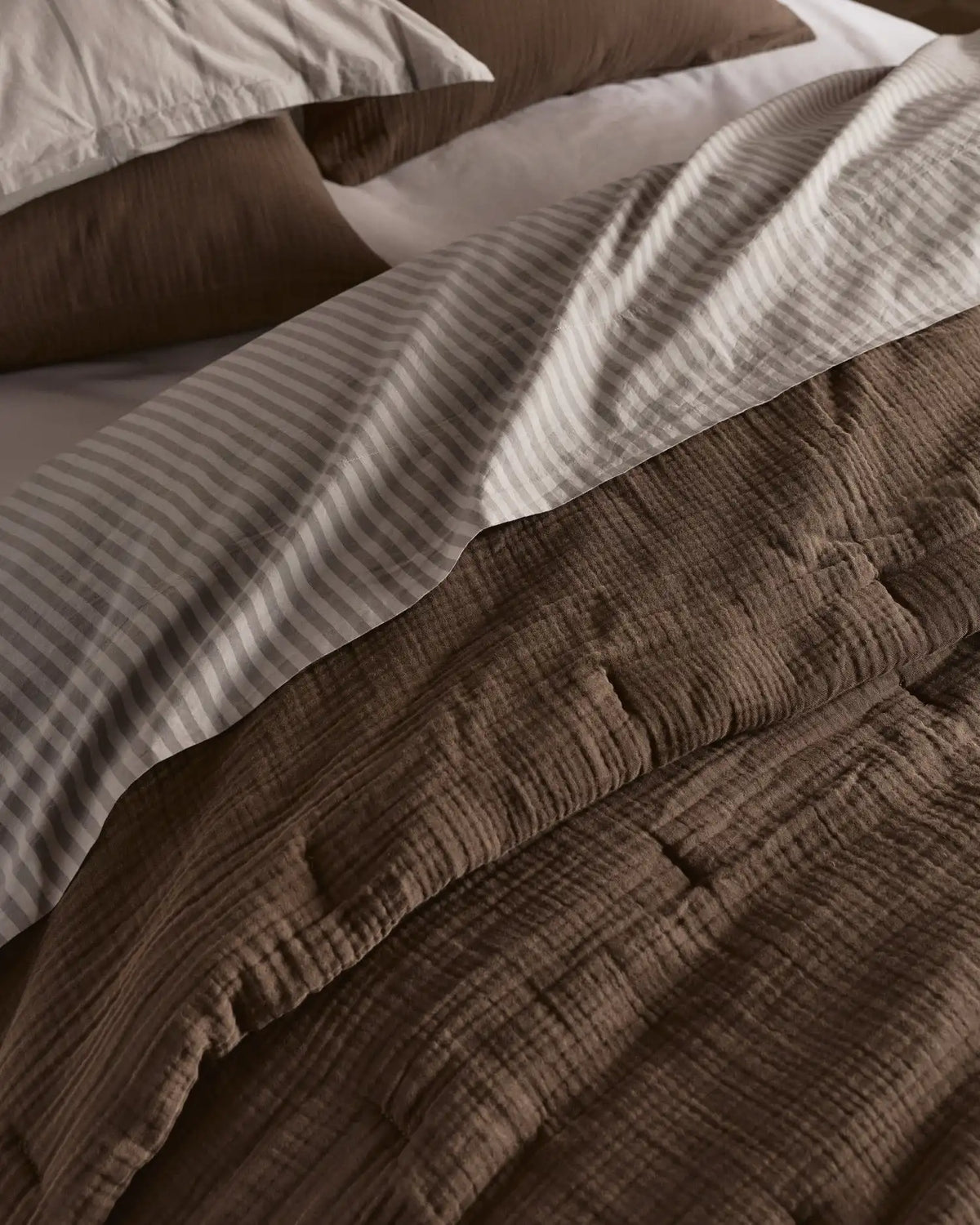 Percale Top Sheet (Pebble Stripe)