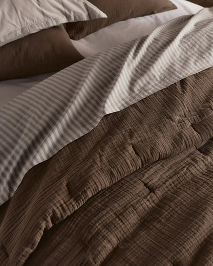 Percale Top Sheet (Pebble Stripe)