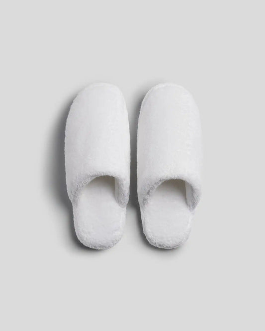 Classic Plush Slippers (White)