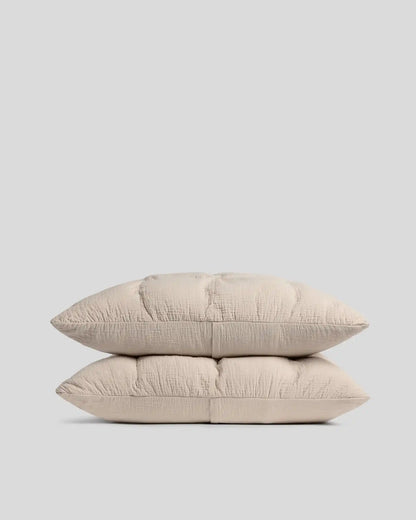 Relaxed Cotton Sham Set (Bone)