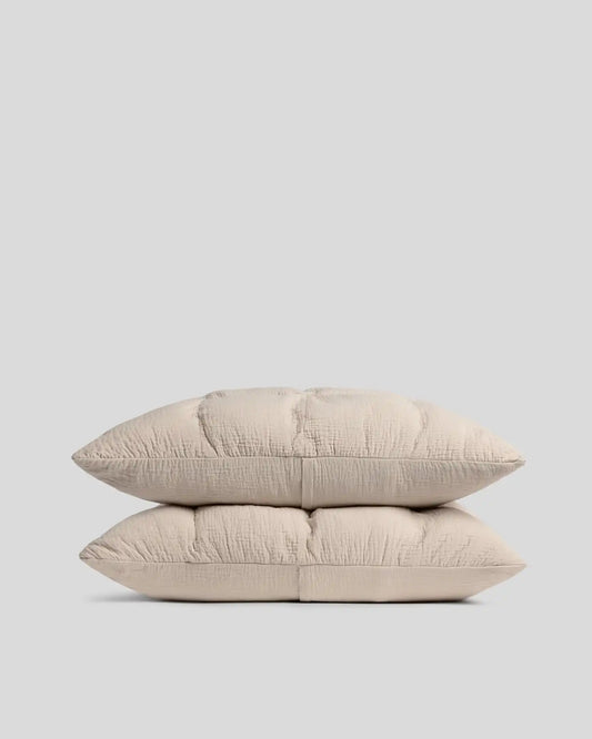 Relaxed Cotton Sham Set (Bone)