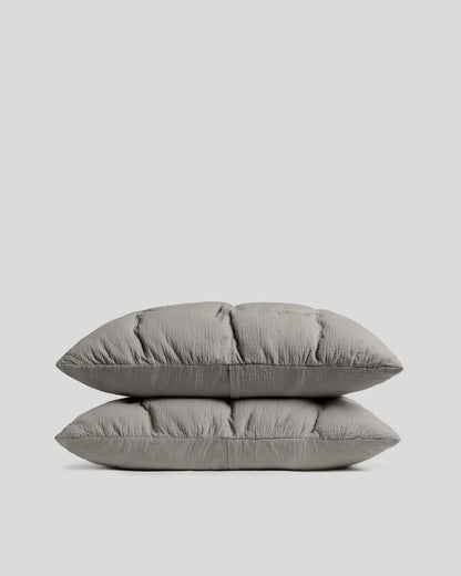 Relaxed Cotton Sham Set (Pebble)