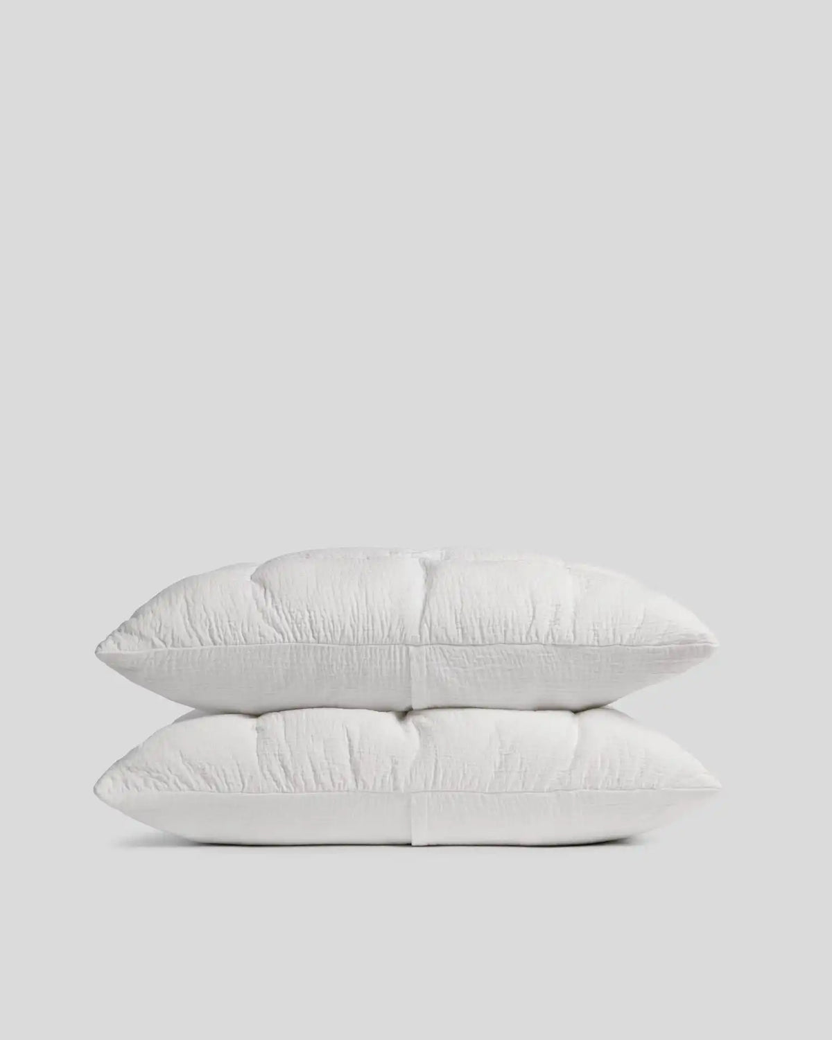 Relaxed Cotton Sham Set (White)