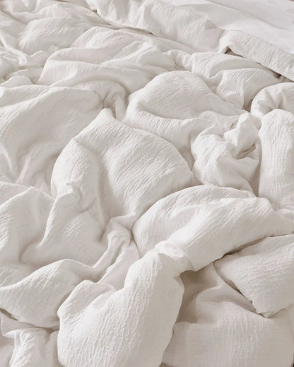 Relaxed Cotton Comforter (White)