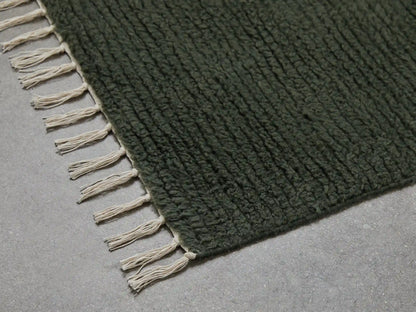 Rib Wool Rug (Evergreen)