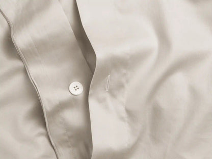 Sateen Duvet Cover Set - Bone K/CK