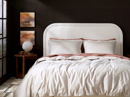 Sateen Duvet Cover Set - Bone K/CK