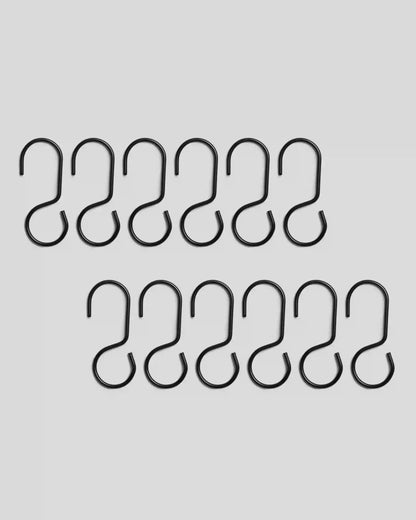Shower Curtain Hooks - FINAL SALE (Matte Black)