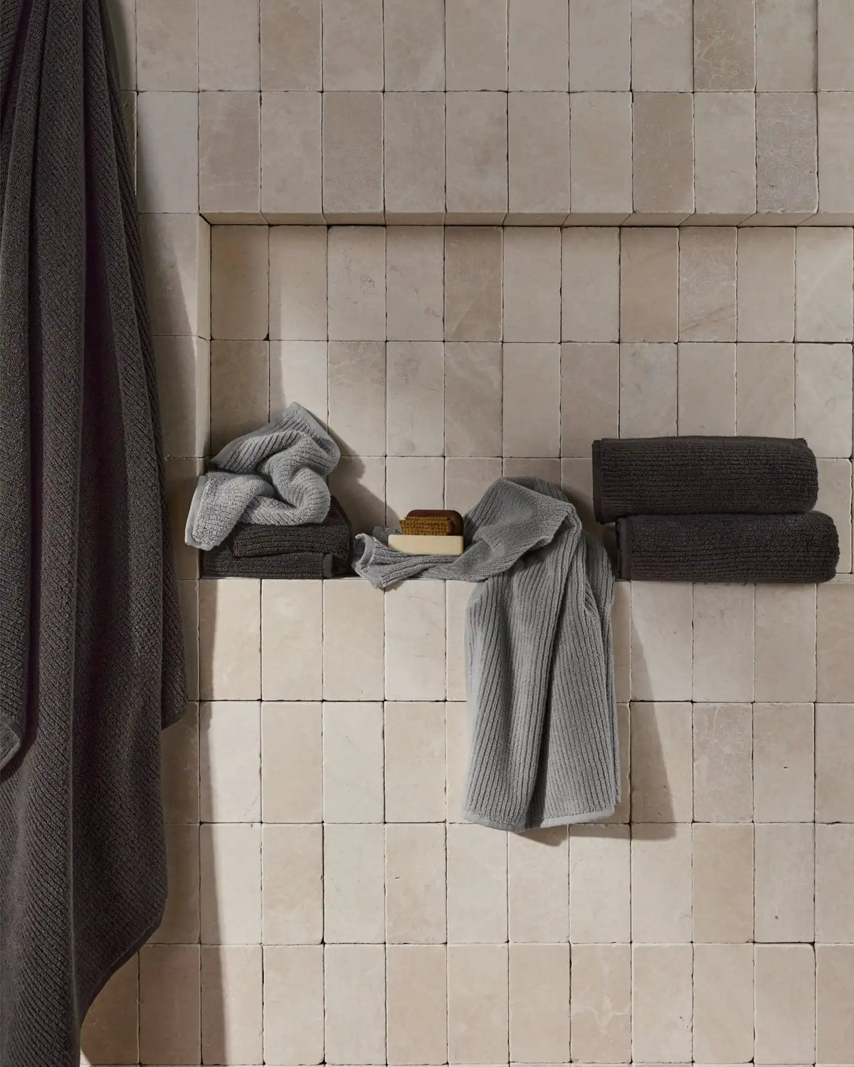 Soft Rib Towels (Onyx)