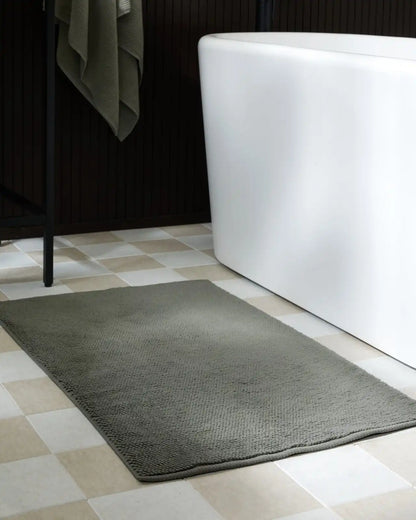 Soft Rib Tub Mat (Moss)