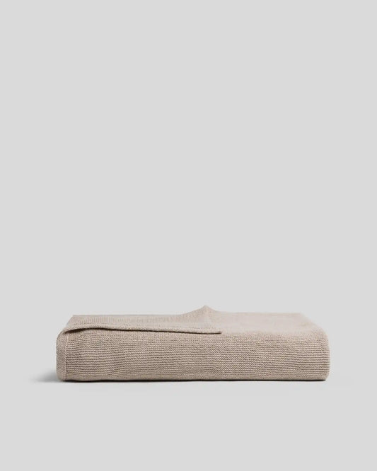 Soft Spun Cotton Throw - FINAL SALE (Natural)
