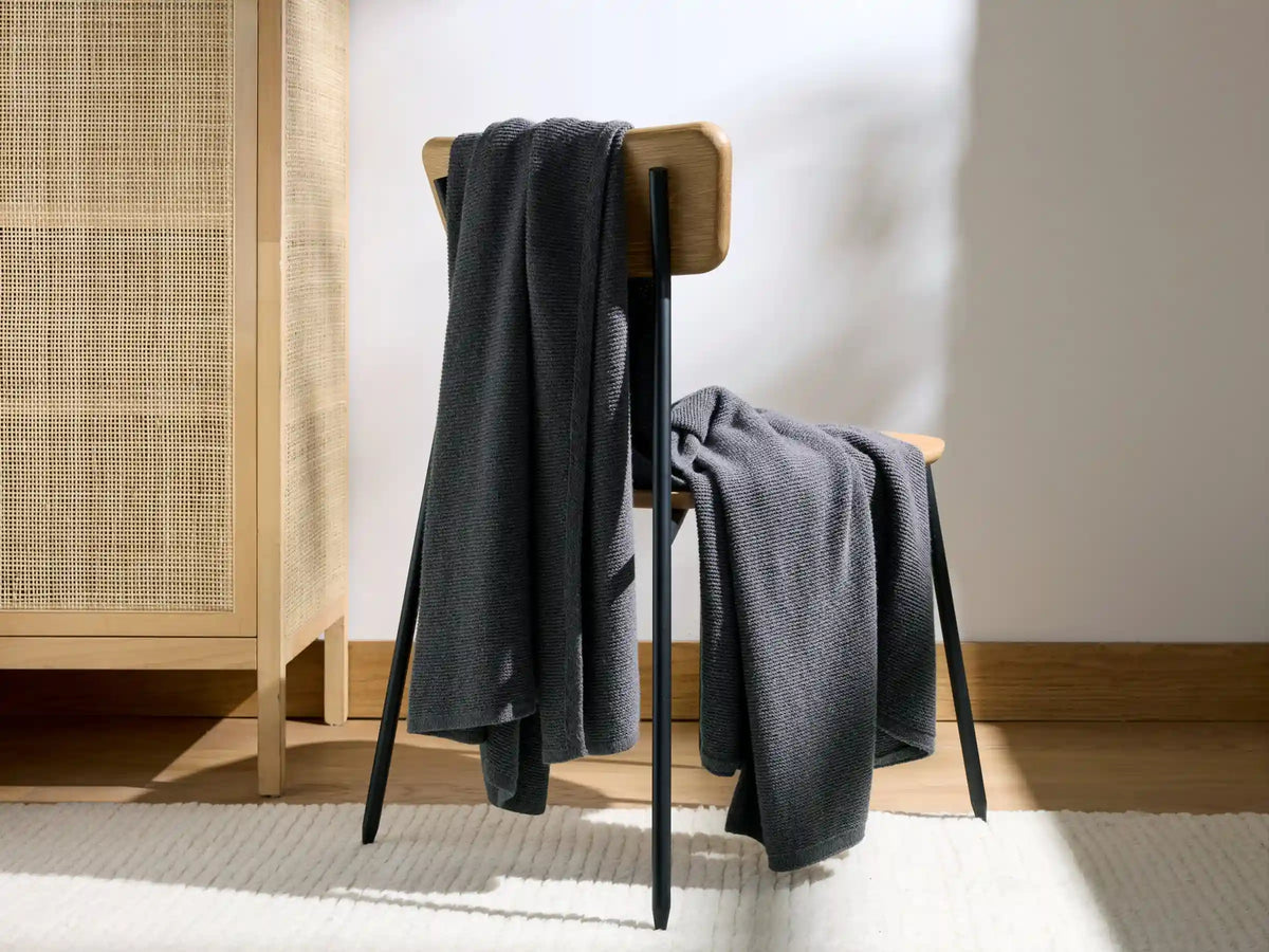 Soft Spun Cotton Throw - FINAL SALE (Grey)