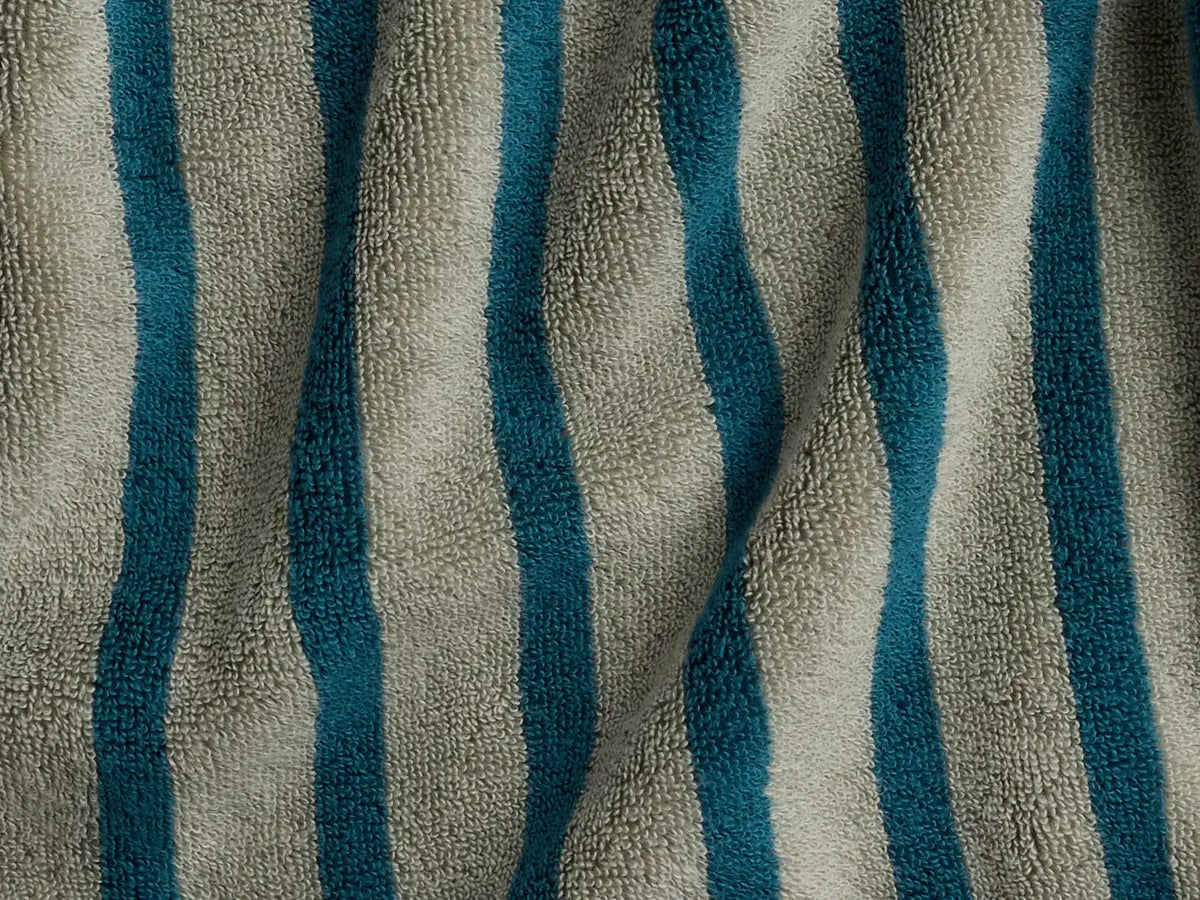 Terry Stripe Robe - FINAL SALE (Moss and Peacock)