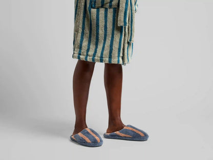 Terry Stripe Slippers - FINAL SALE (Dusk and Adobe)
