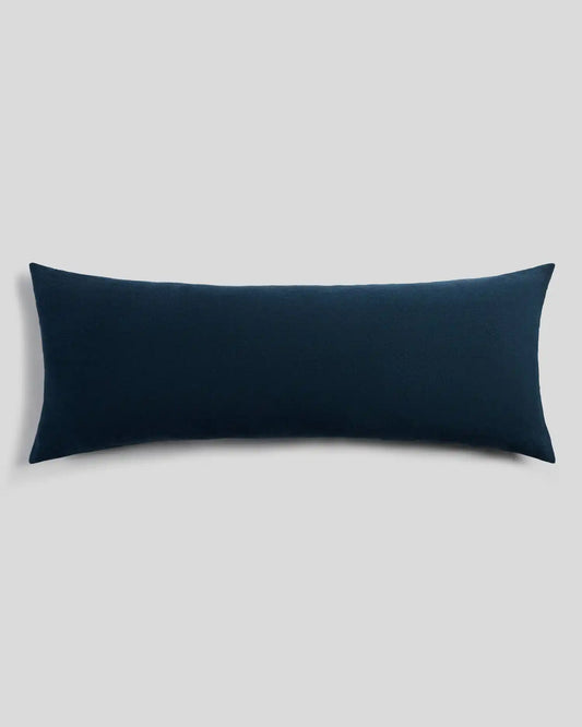 Vintage Linen Body Pillow Cover (Ink)