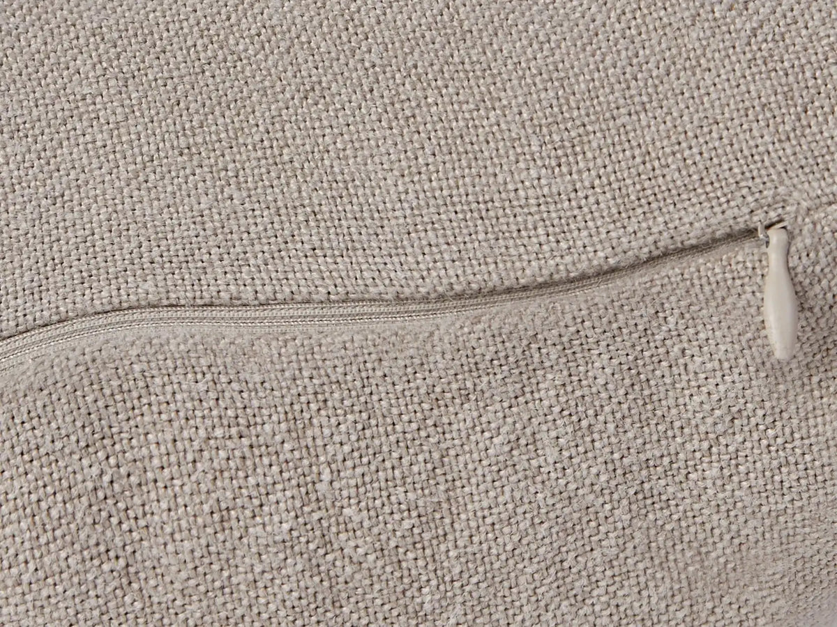 Vintage Linen Body Pillow Cover (Natural)
