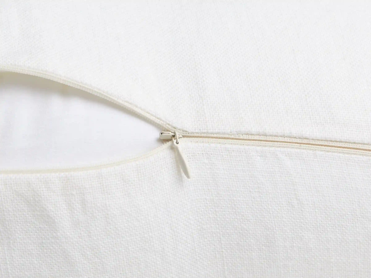 Vintage Linen Body Pillow Cover (Antique White)
