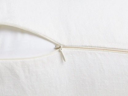 Vintage Linen Body Pillow Cover (Antique White)