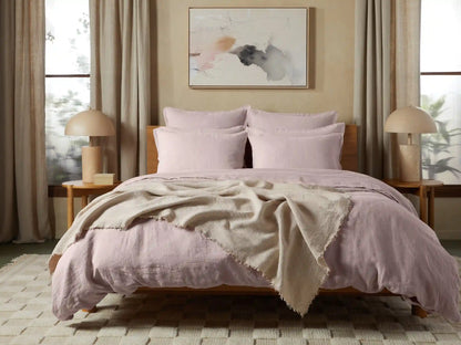 Vintage Linen Throw - FINAL SALE (Natural)