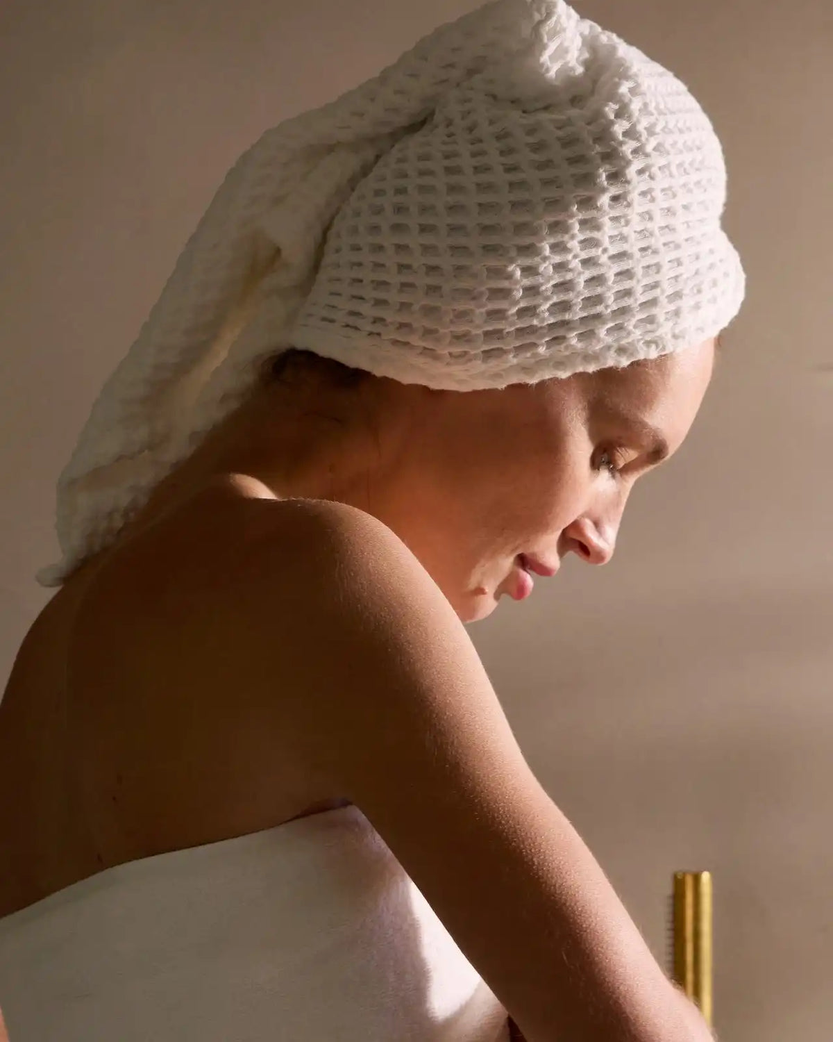 Waffle Towels (White)