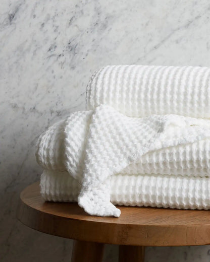 Waffle Towels (White)