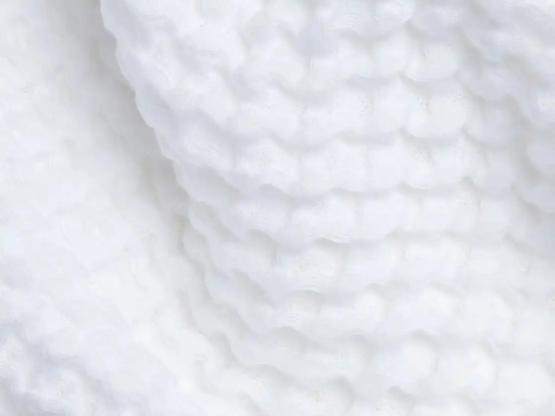6+6 Waffle Bath Bundle - White